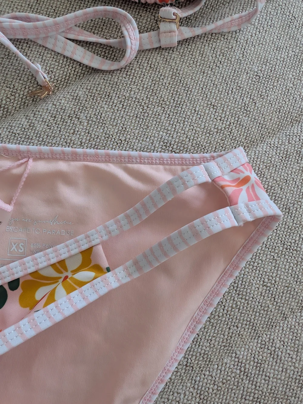 escape to paradise set bikini poolside